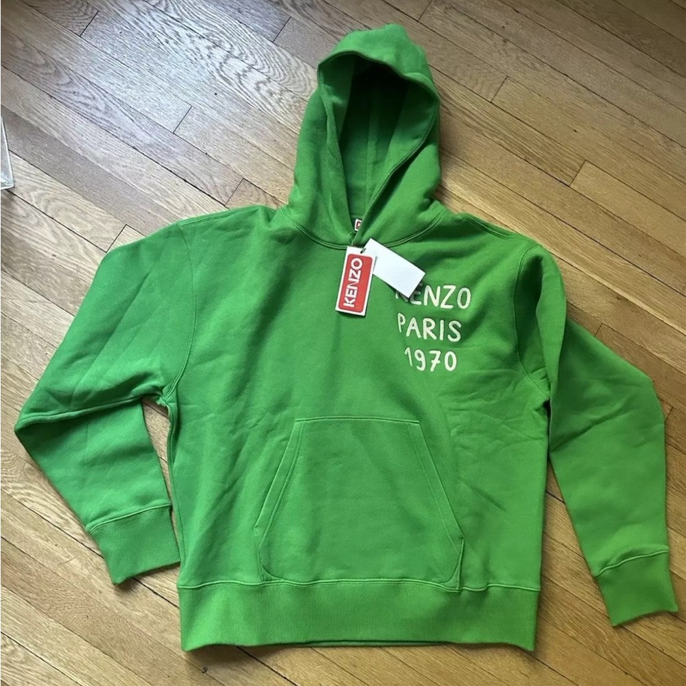 Kenzo Paris 1970 Souvenier Hoodie - Green - Size Large - NWT's - RRP $550